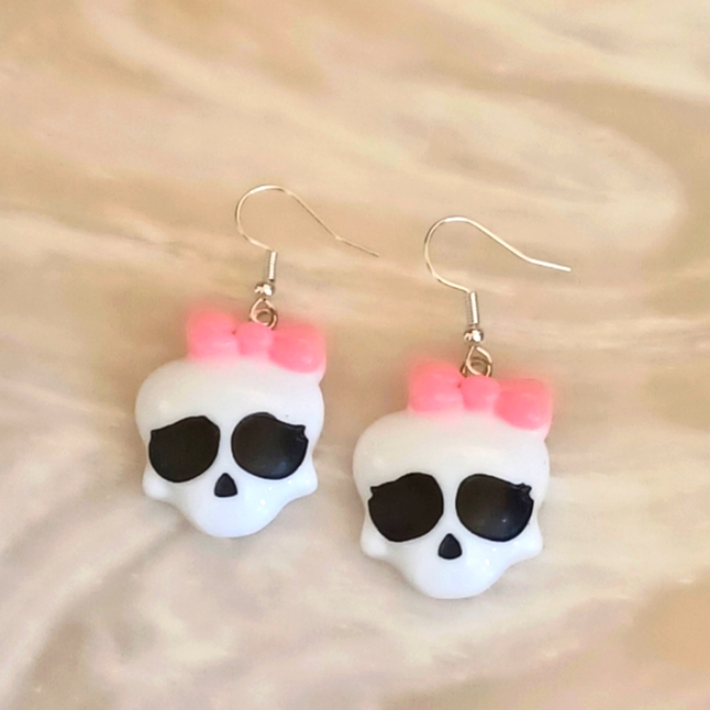 Cute Sugar Skull Handmade Earrings